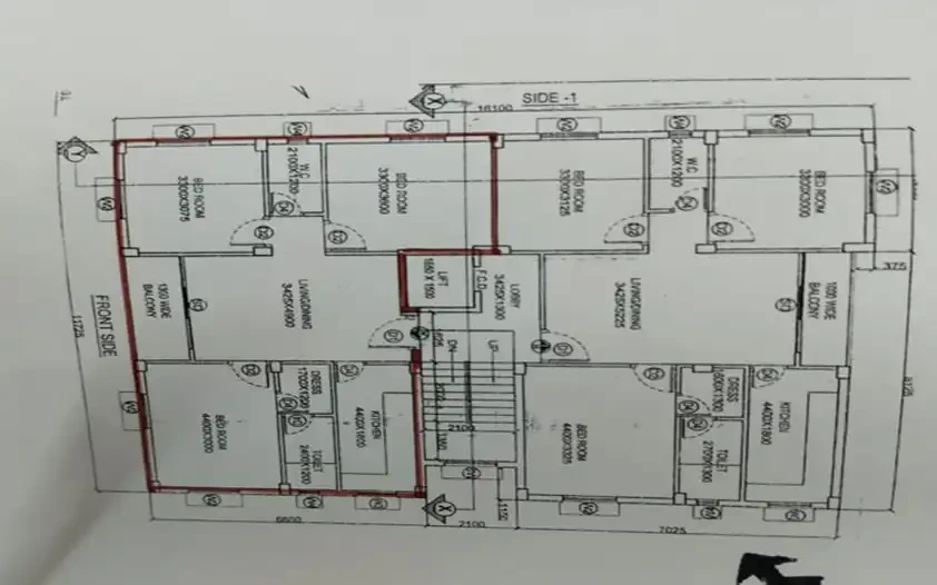 3 BHK Flat for Sale in New Town Action Area 1-CT1354-Floor Plan